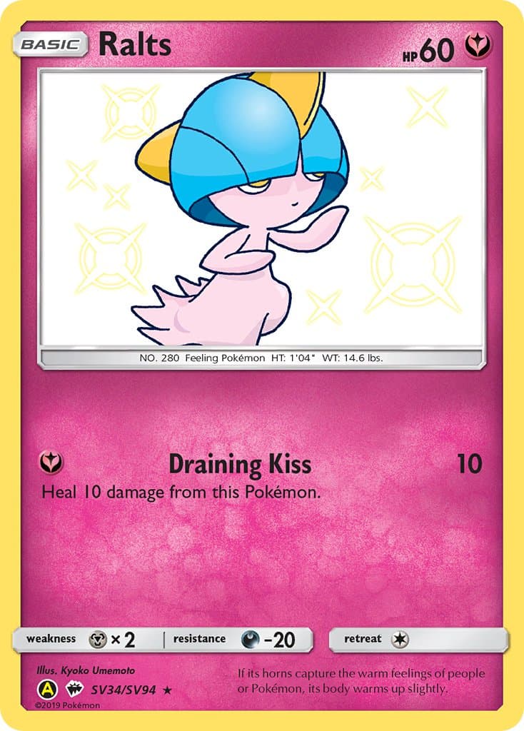 Ralts Yaa 034ya — Burning Shadows Pokémon card