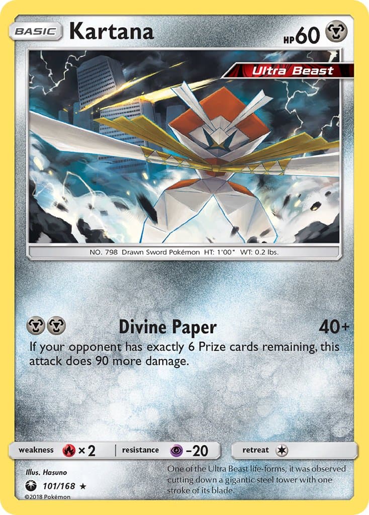 Kartana — Celestial Storm Pokémon card