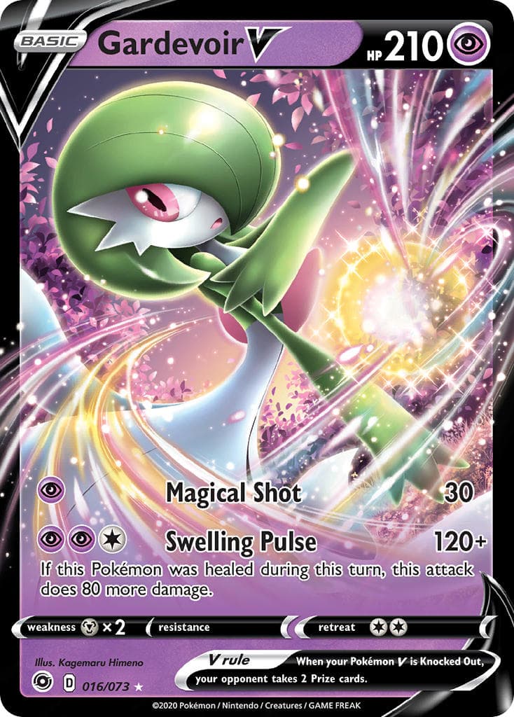 Gardevoir V — Champion's Path Pokémon card