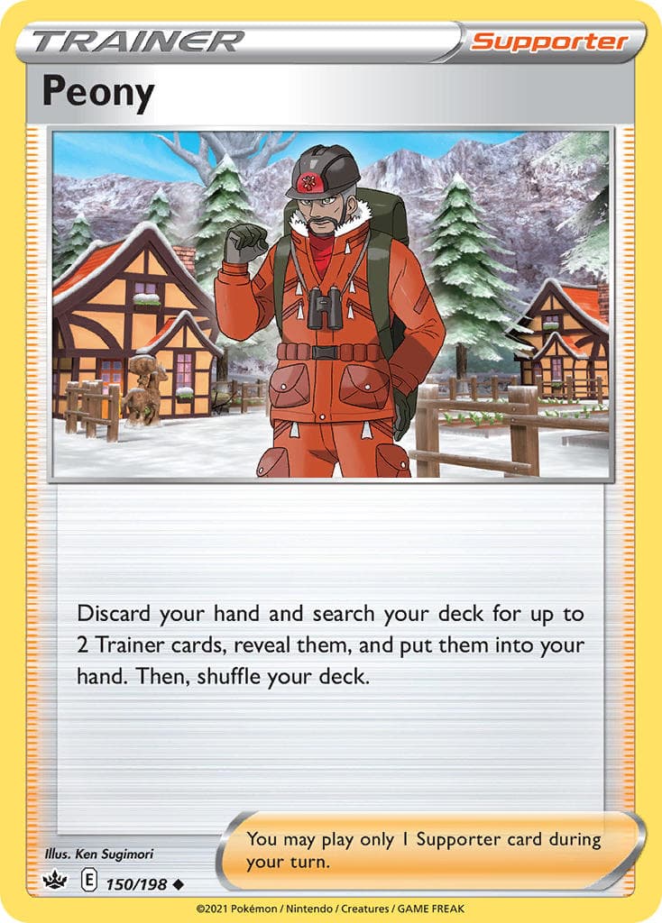 Peony — Chilling Reign Pokémon card