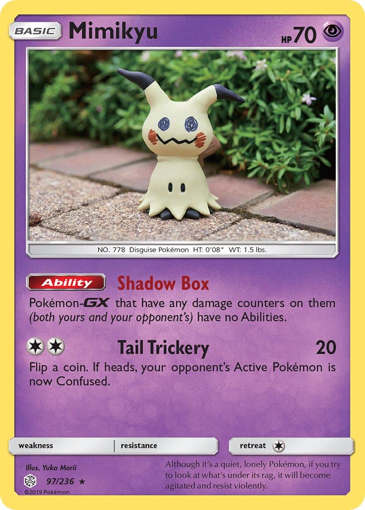 Mimikyu — Cosmic Eclipse Pokémon card