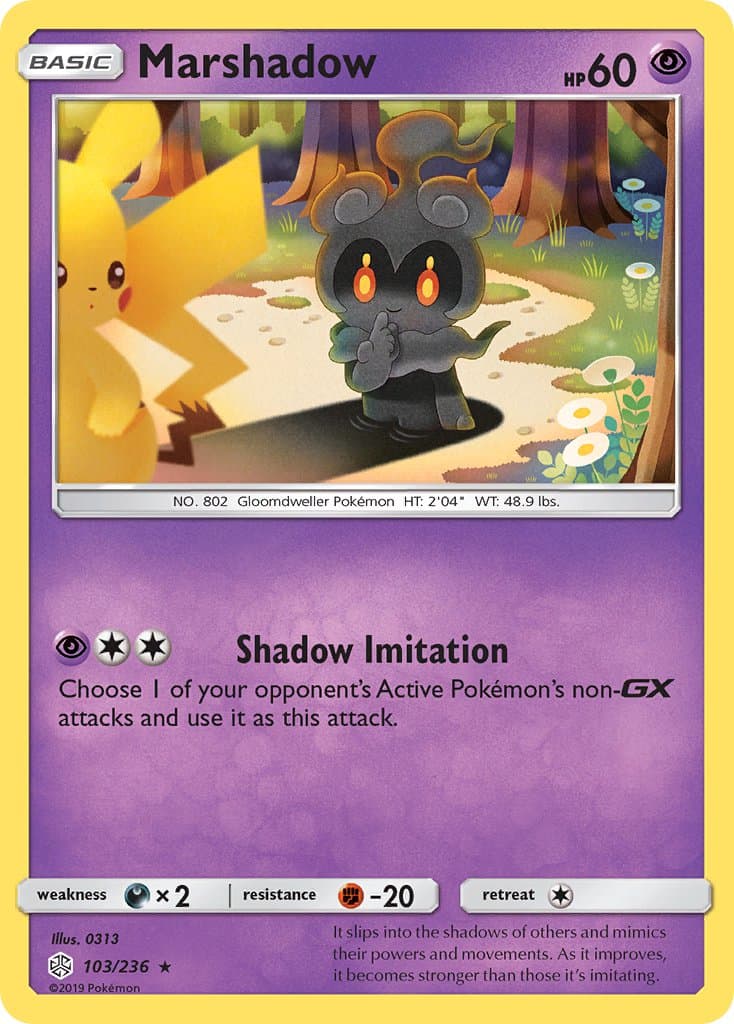 Marshadow — Cosmic Eclipse Pokémon card