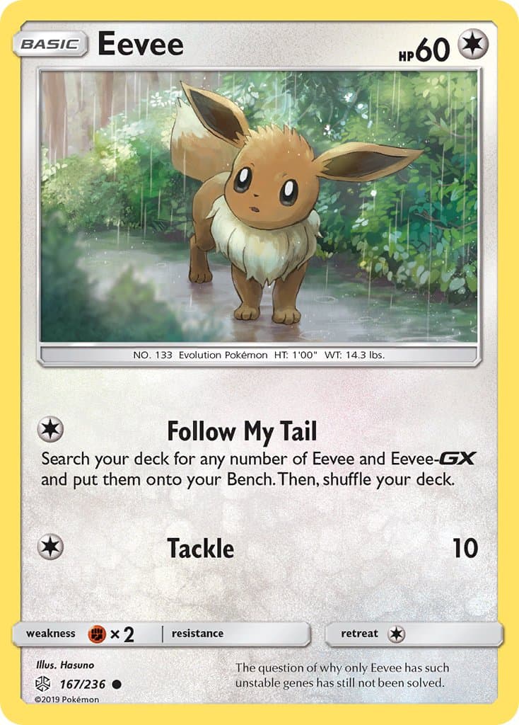 Eevee — Cosmic Eclipse Pokémon card