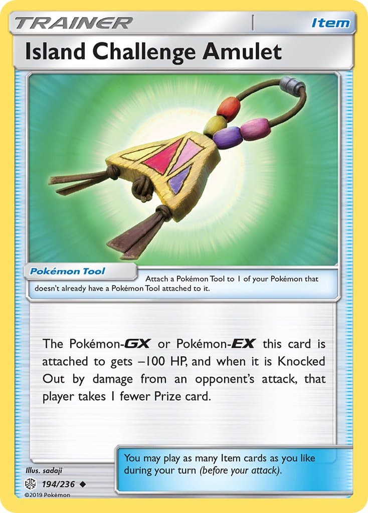 Island Challenge Amulet — Cosmic Eclipse Pokémon card