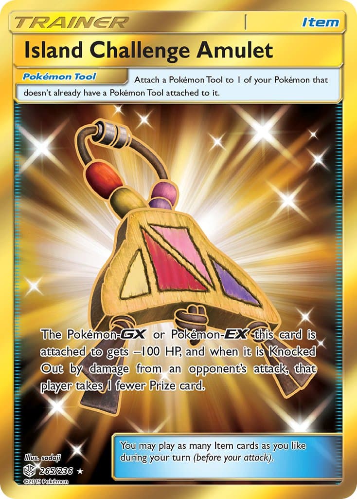 Island Challenge Amulet — Cosmic Eclipse Pokémon card