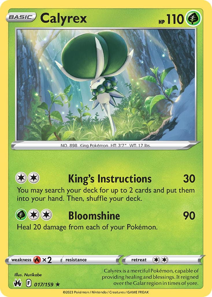 Calyrex — Crown Zenith Pokémon card