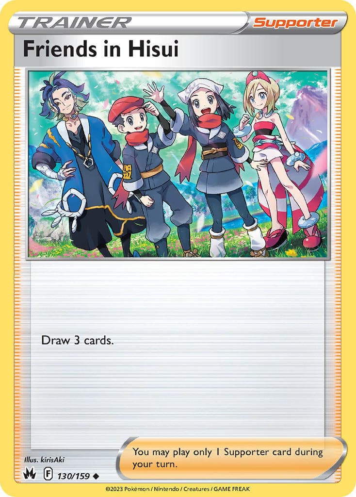 Friends In Hisui — Crown Zenith Pokémon card