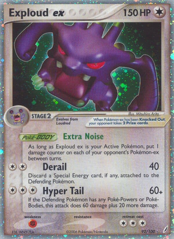Exploud Ex — Crystal Guardians Pokémon card