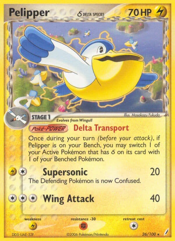 Pelipper Delta — Crystal Guardians Pokémon card