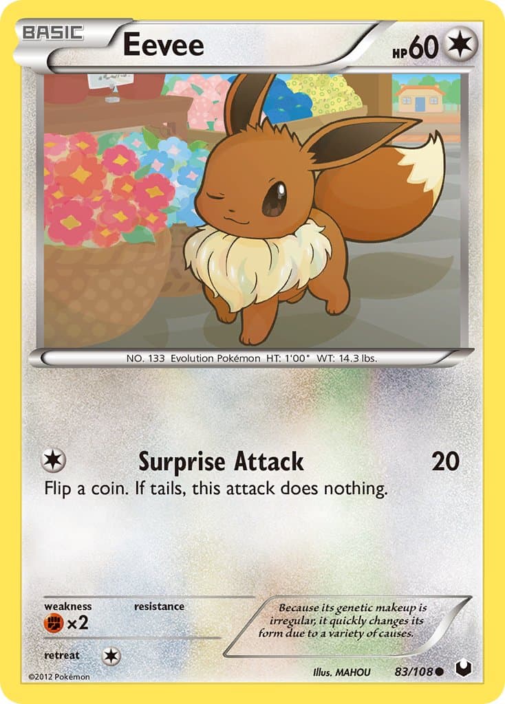 Eevee — Dark Explorers Pokémon card