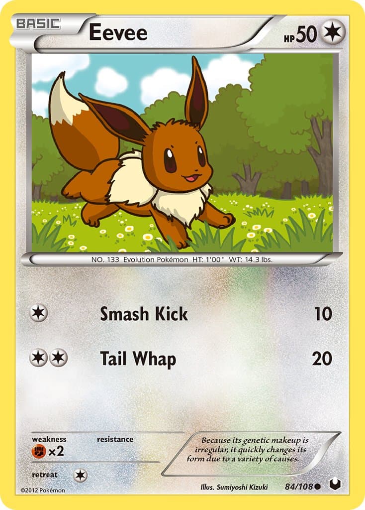 Eevee — Dark Explorers Pokémon card