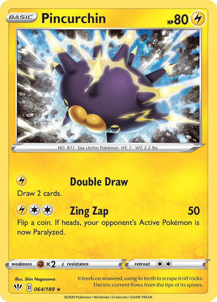 Pincurchin — Darkness Ablaze Pokémon card