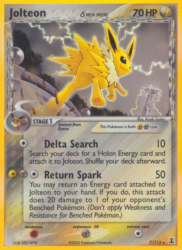 Jolteon D — Delta Species Pokémon card