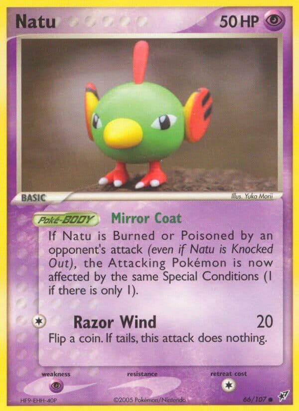 Natu — Deoxys Pokémon card