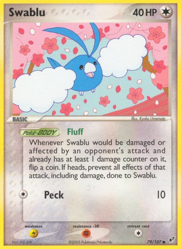 Swablu — Deoxys Pokémon card