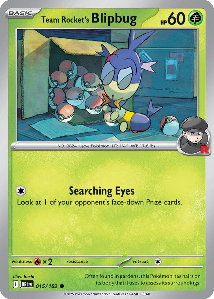 Team Rocket's Blipbug — Destined Rivals Pokémon card