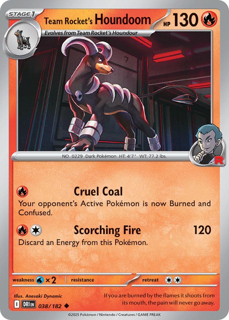 Team Rocket's Houndoom — Destined Rivals Pokémon card