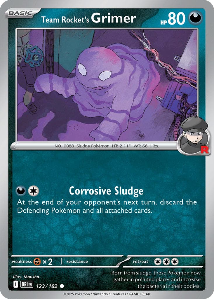 Team Rocket's Grimer — Destined Rivals Pokémon card