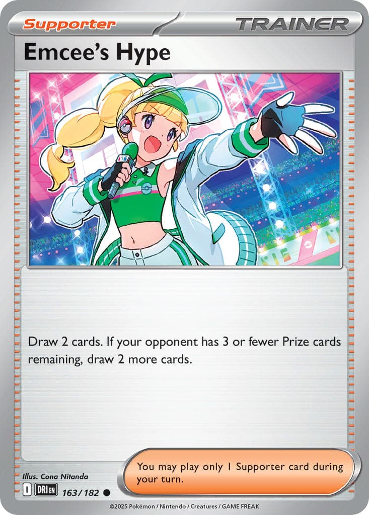 Emcee's Hype — Destined Rivals Pokémon card