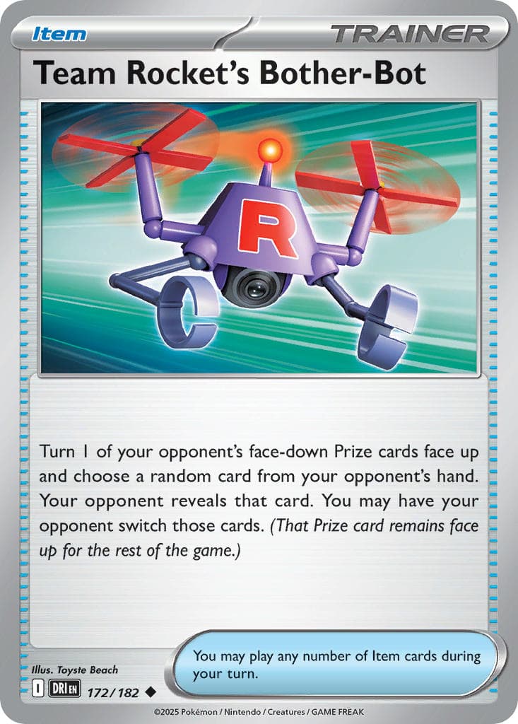 Team Rocket's Bother-Bot — Destined Rivals Pokémon card