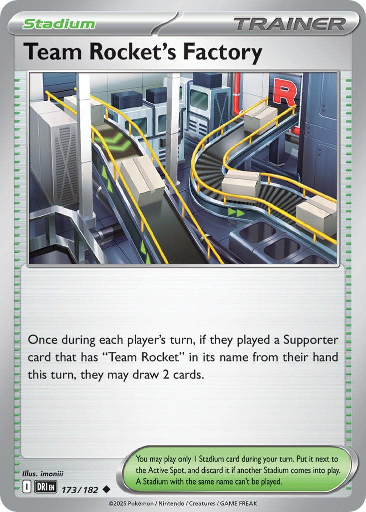 Team Rocket's Factory — Destined Rivals Pokémon card