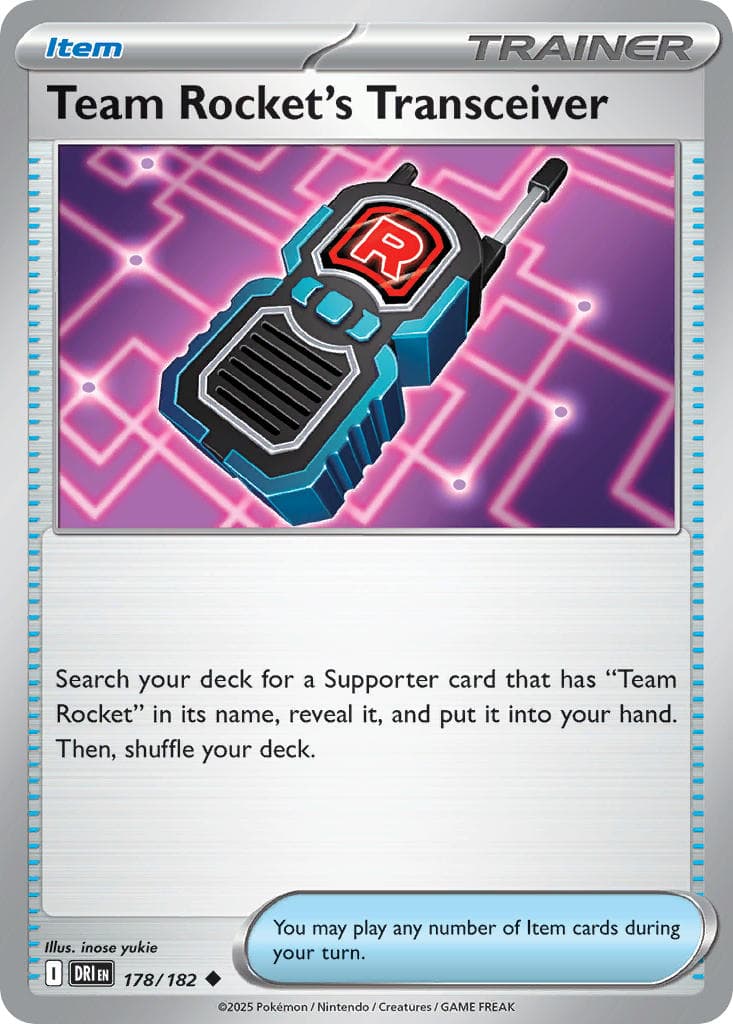 Team Rocket's Transceiver — Destined Rivals Pokémon card