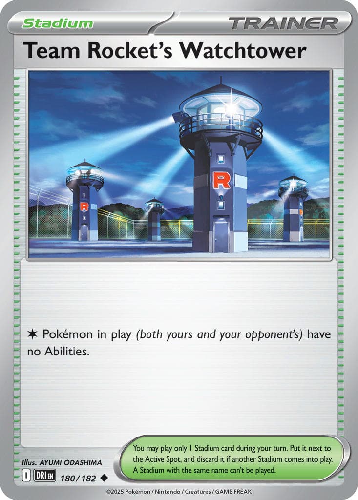 Team Rocket's Watchtower — Destined Rivals Pokémon card