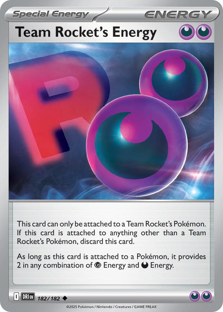 Team Rocket's Energy — Destined Rivals Pokémon card