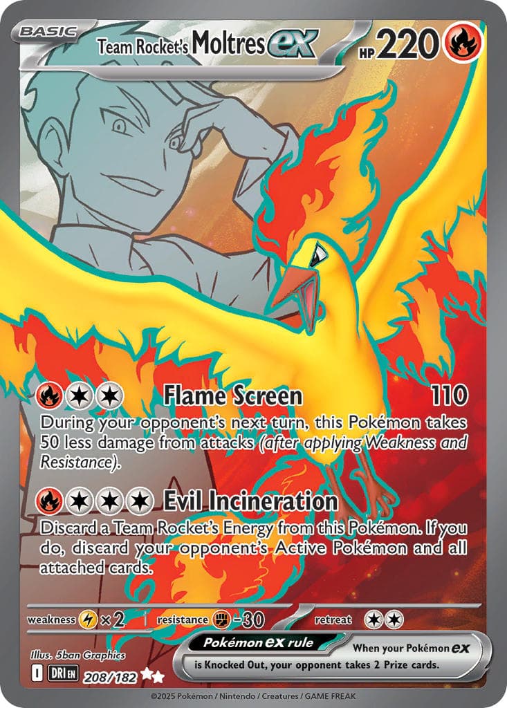Team Rocket's Moltres ex — Destined Rivals
