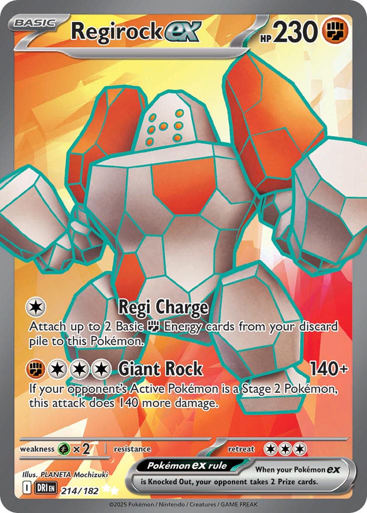 Regirock ex — Destined Rivals