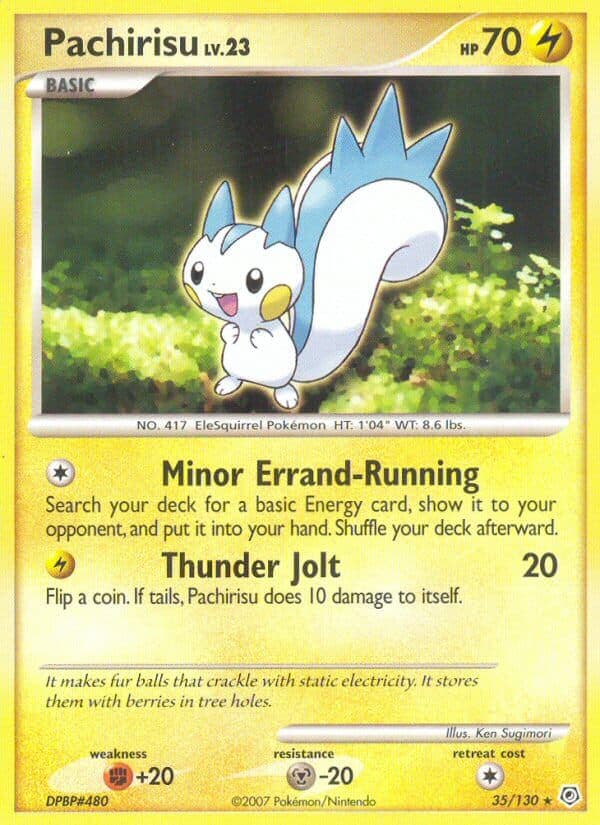 Pachirisu — Diamond & Pearl Pokémon card