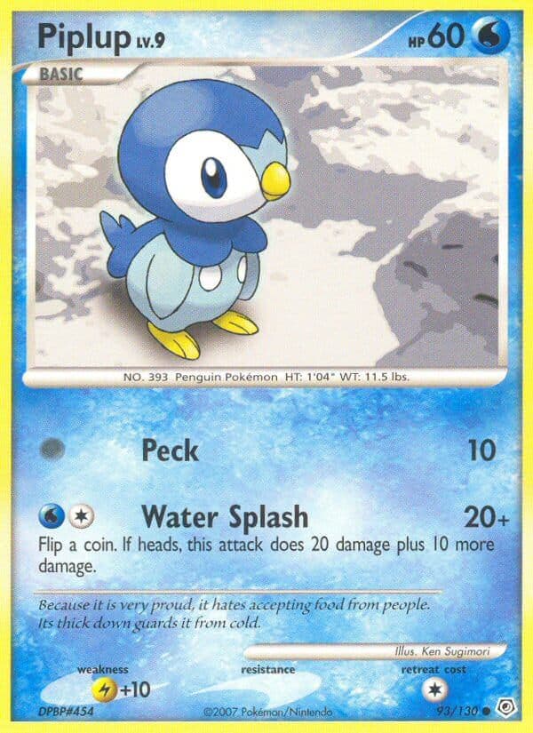 Piplup — Diamond & Pearl Pokémon card