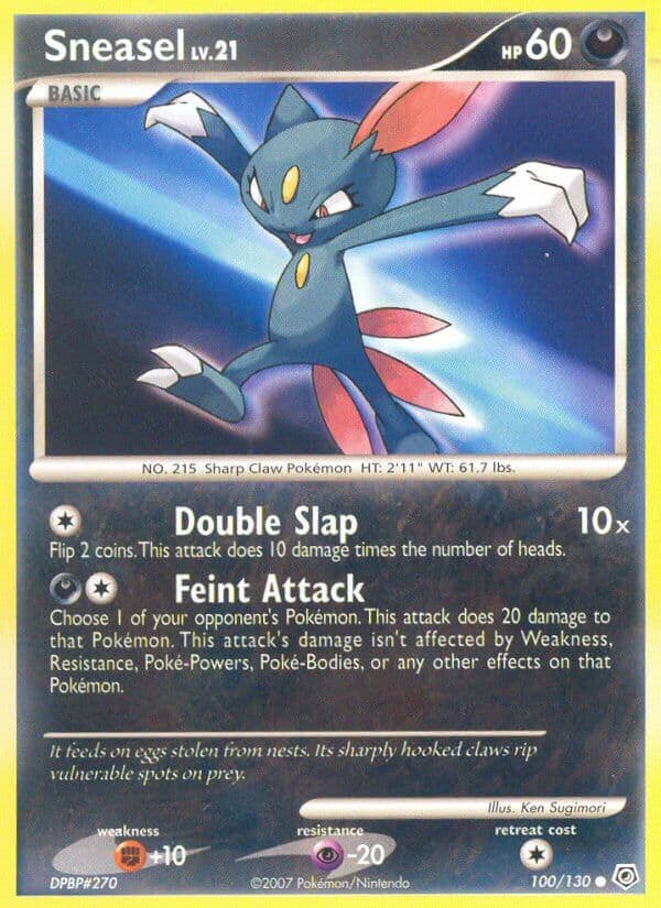 Sneasel — Diamond & Pearl Pokémon card