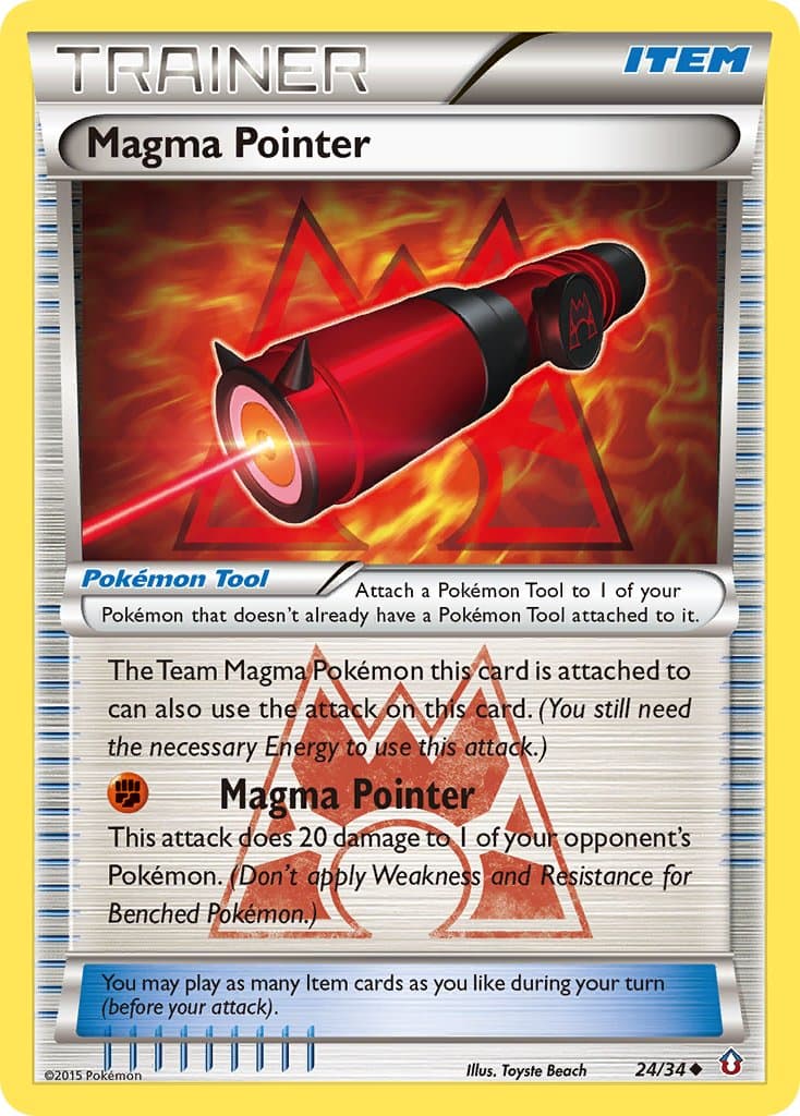 Magma Pointer — Double Crisis Pokémon card