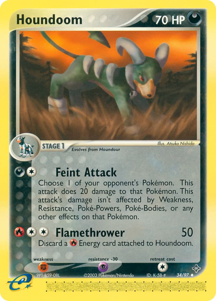 Houndoom — Dragon Pokémon card