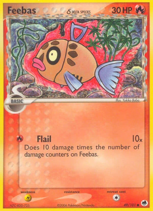 Feebas Delta — Dragon Frontiers Pokémon card