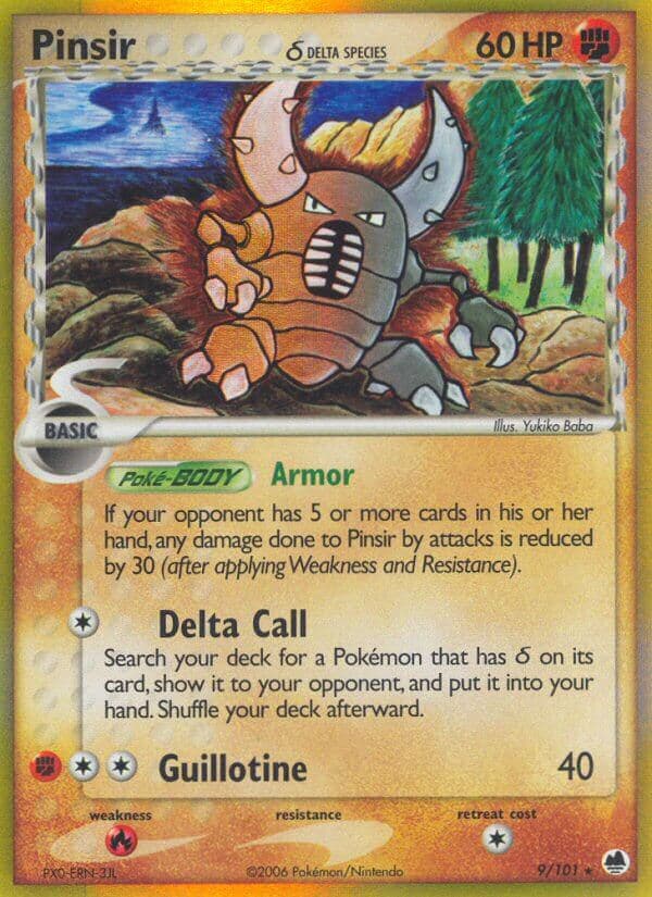 Pinsir Delta — Dragon Frontiers Pokémon card