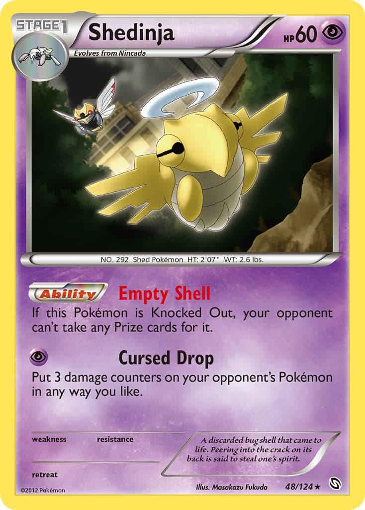 Shedinja — Dragons Exalted Pokémon card