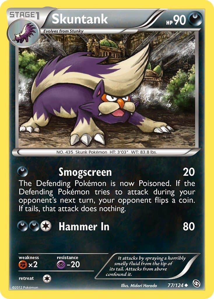 Skuntank — Dragons Exalted Pokémon card