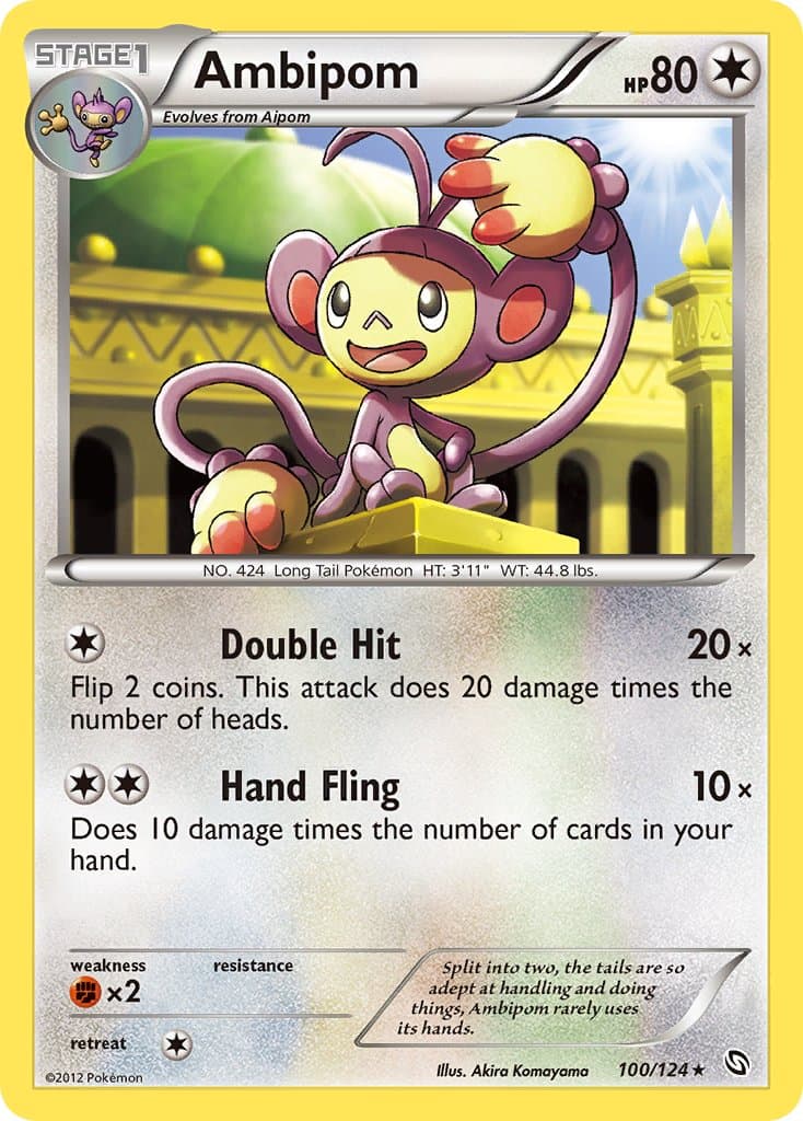 Ambipom — Dragons Exalted Pokémon card