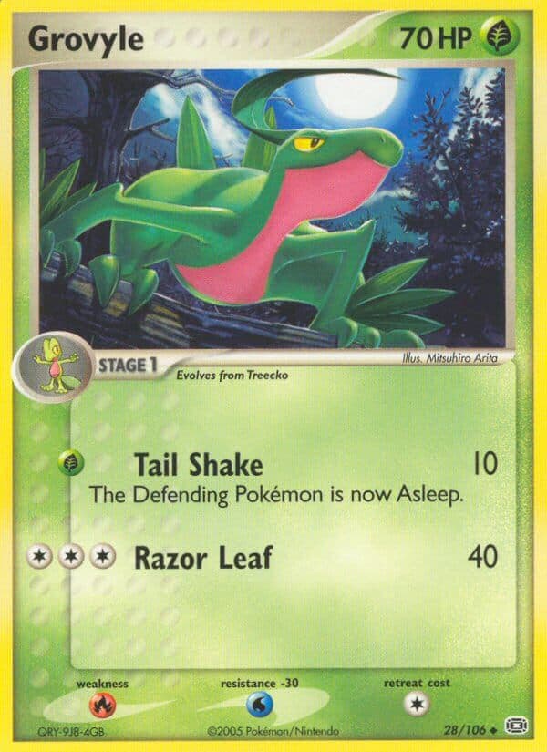 Grovyle — Emerald Pokémon card