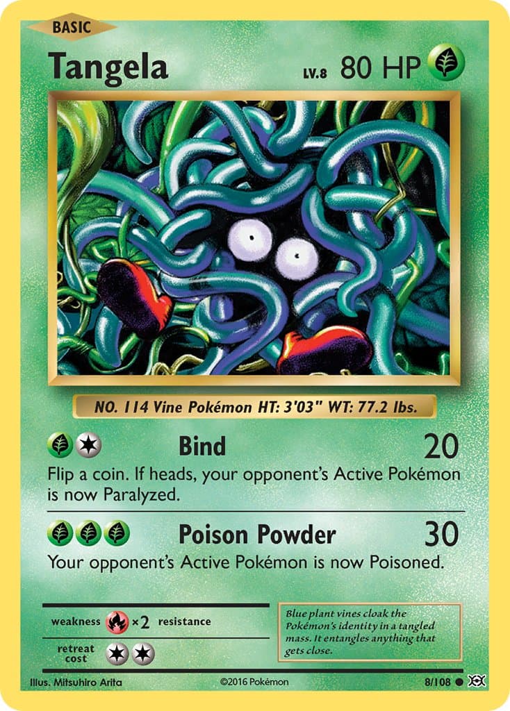 Tangela — Evolutions Pokémon card