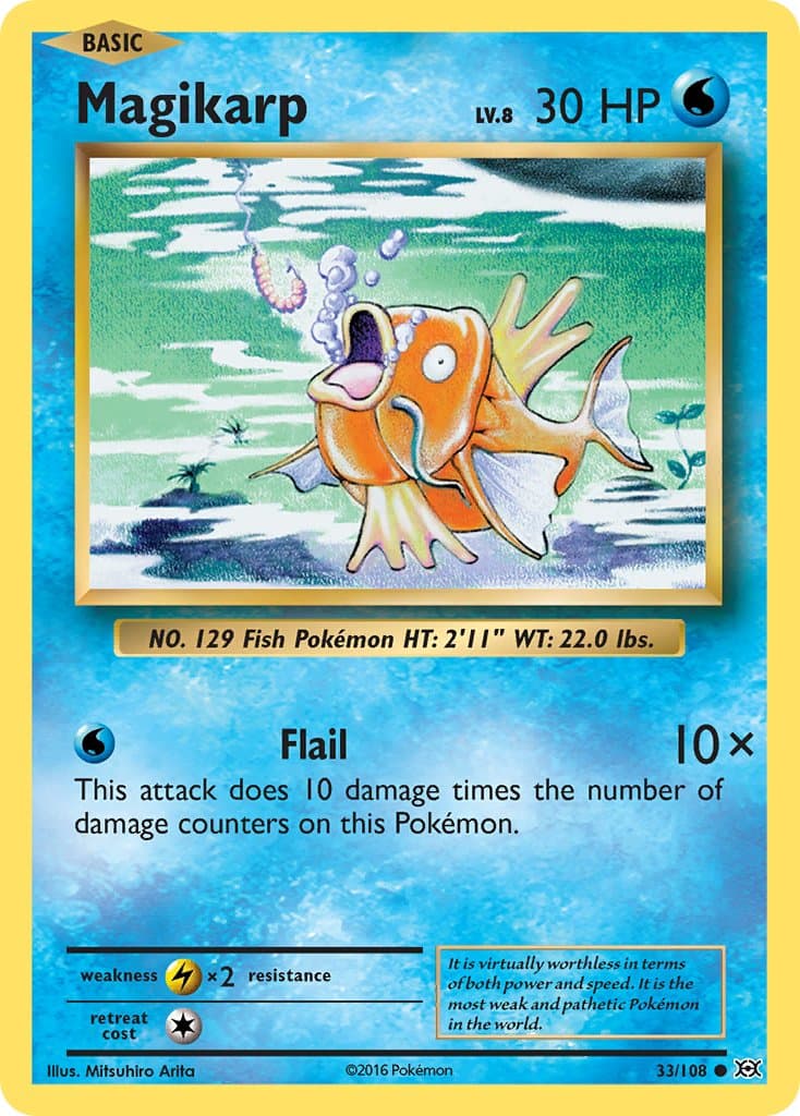Magikarp — Evolutions Pokémon card
