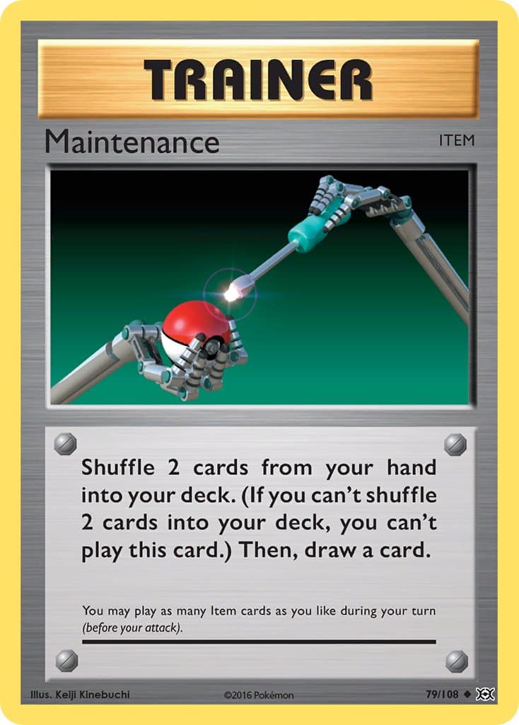 Maintenance — Evolutions Pokémon card