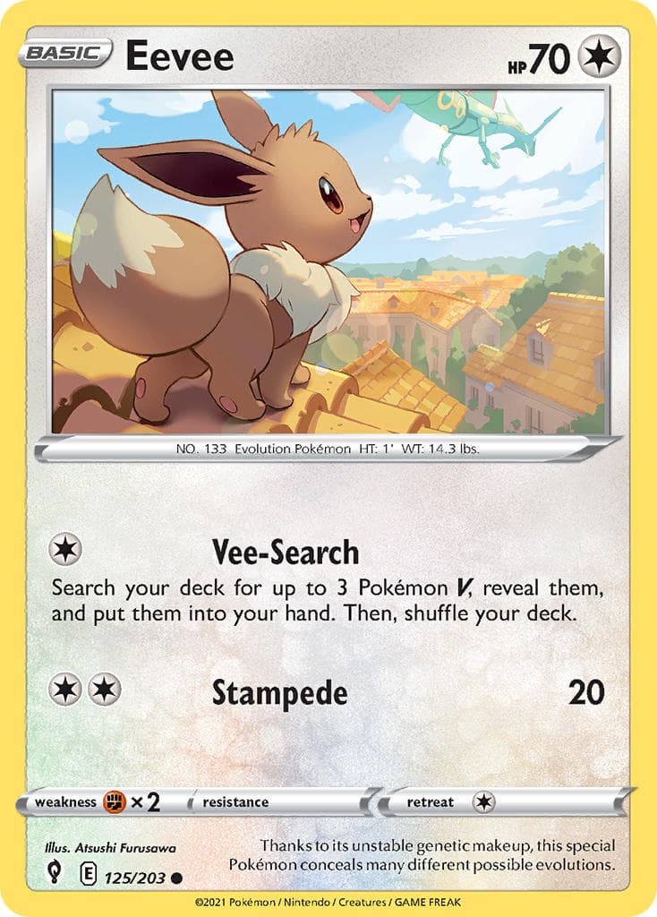 Eevee — Evolving Skies Pokémon card