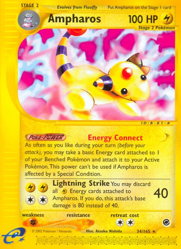 Ampharos — Expedition Pokémon card