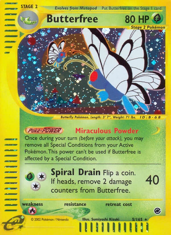 Butterfree — Expedition Pokémon card