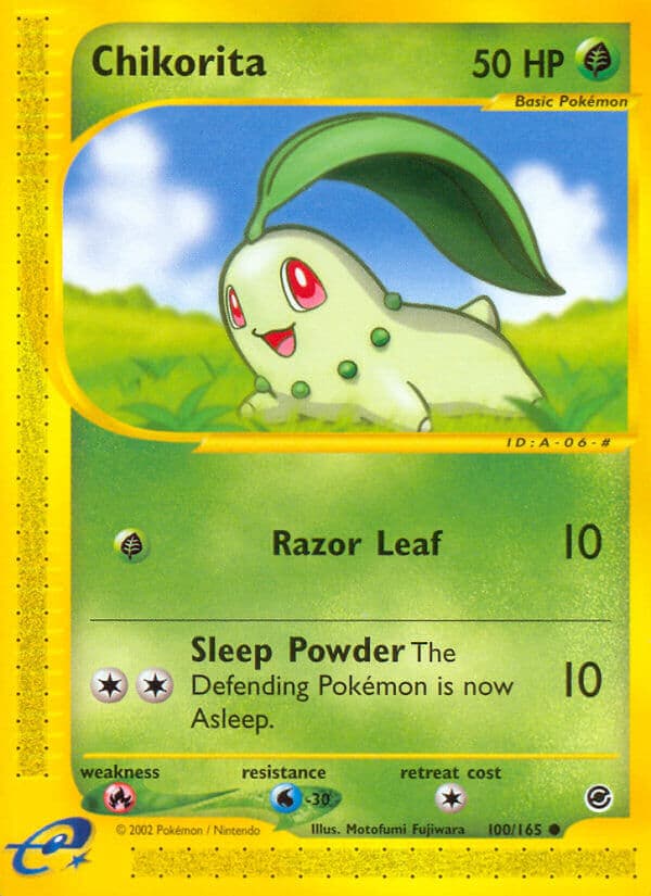 Chikorita — Expedition Pokémon card