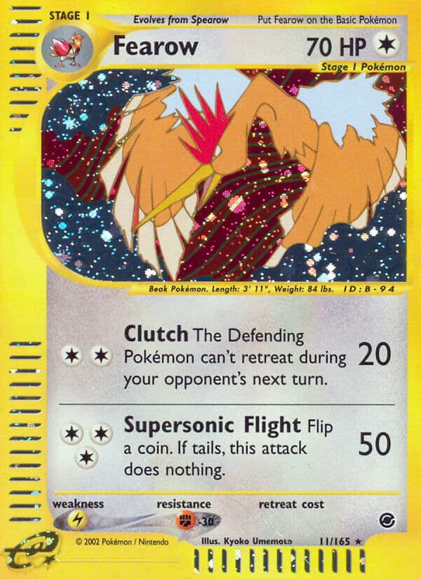 Fearow — Expedition Pokémon card