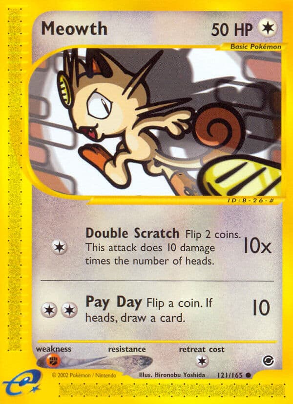 Meowth — Expedition Pokémon card